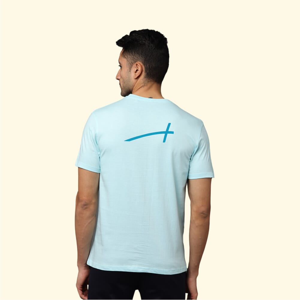 Greys&Blues Pima Round Neck T-Shirt-Ice Blue SH